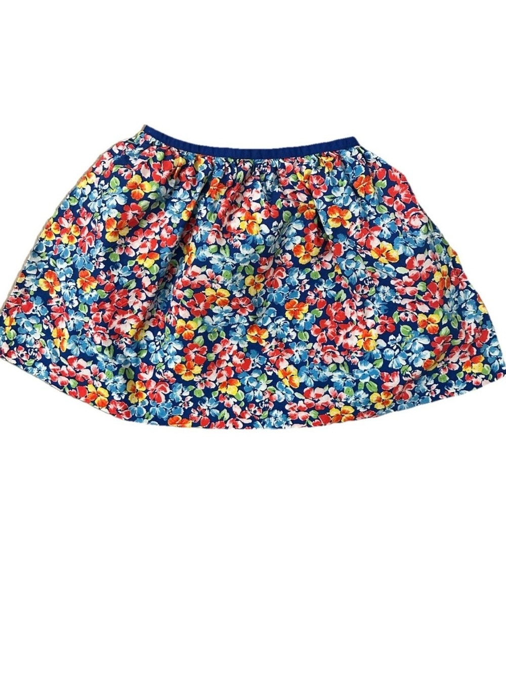 Ralph Lauren Navy Blue Floral Print Girls Skirt